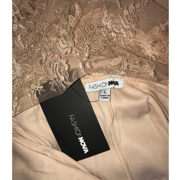 🆕 Fashion Nova Taupe L Maxi Dress w/ tags! - Picture 7 of 9